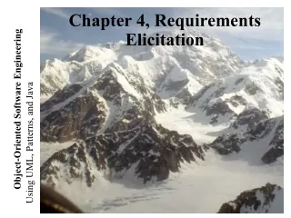 Chapter 4, Requirements Elicitation