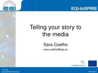 Telling your story to the media