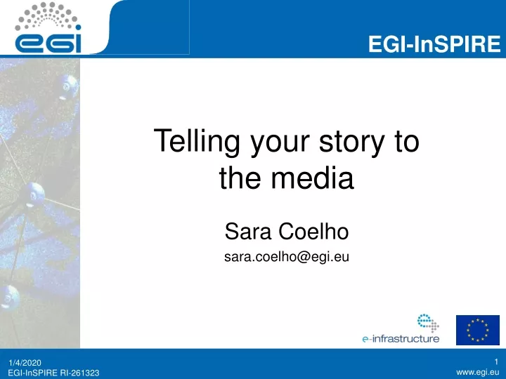 telling your story to the media