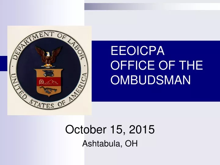 eeoicpa office of the ombudsman