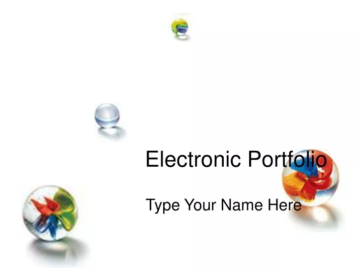 electronic portfolio