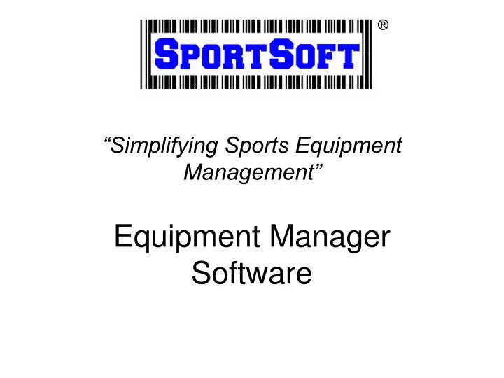 simplifying sports equipment management