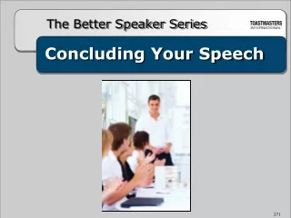 Concluding Your Speech