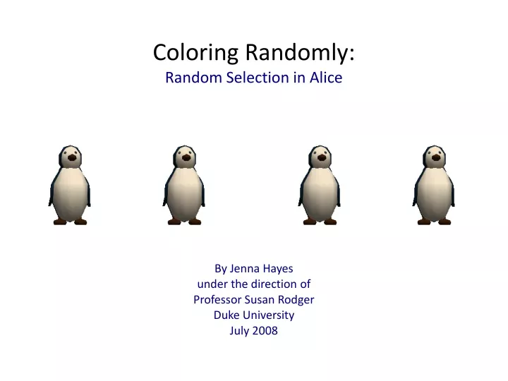 coloring randomly random selection in alice