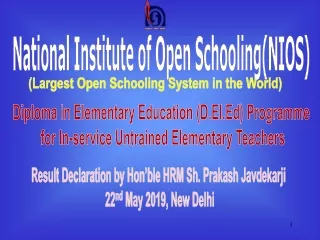 National Institute of Open Schooling(NIOS)
