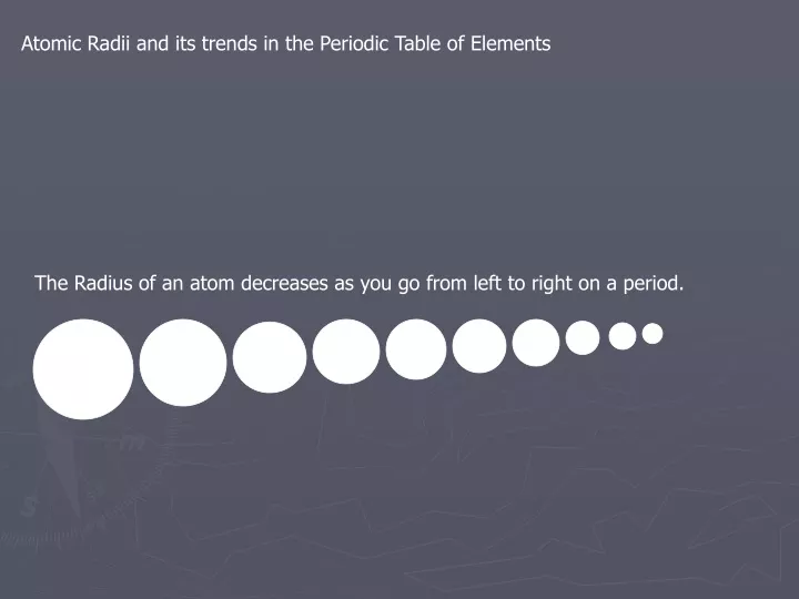 atomic radii and its trends in the periodic table