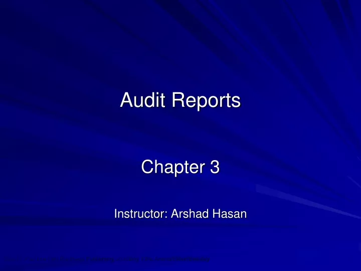 audit reports