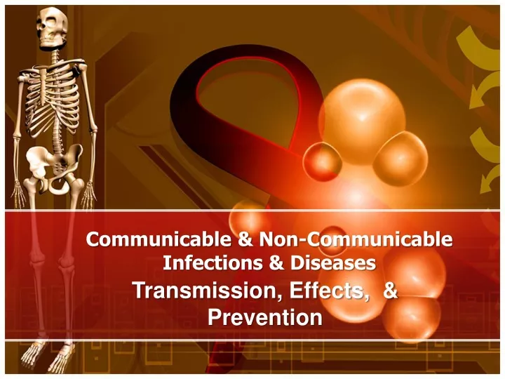 communicable non communicable infections diseases