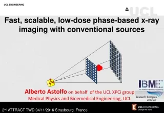 Alberto Astolfo  on behalf  of the UCL XPCi group Medical Physics and Bioemedical Engineering, UCL