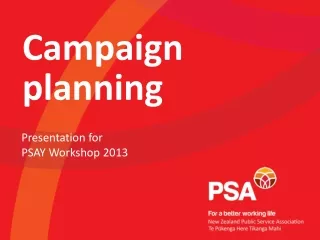 Campaign  planning