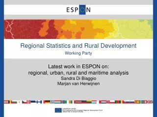 Regional Statistics and Rural Development Working Party