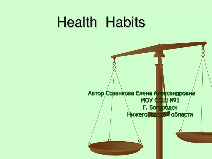 health habits