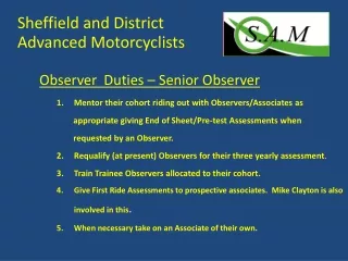 Sheffield and District Advanced Motorcyclists