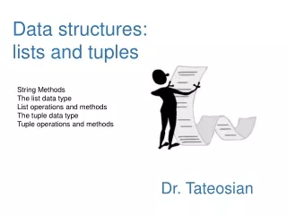 Data structures: lists and tuples