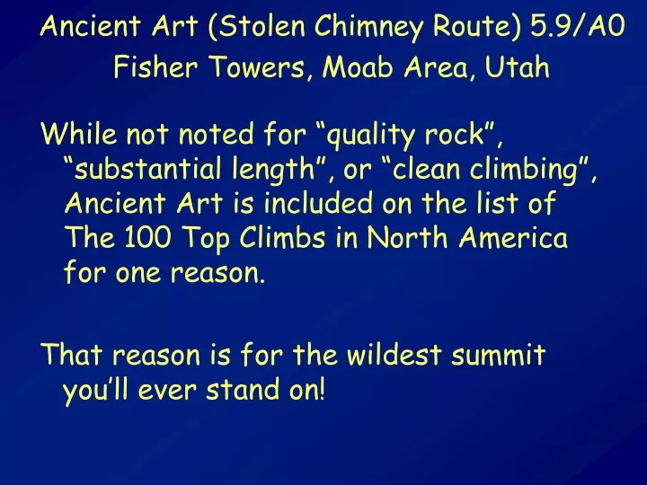 ancient art stolen chimney route 5 9 a0 fisher towers moab area utah