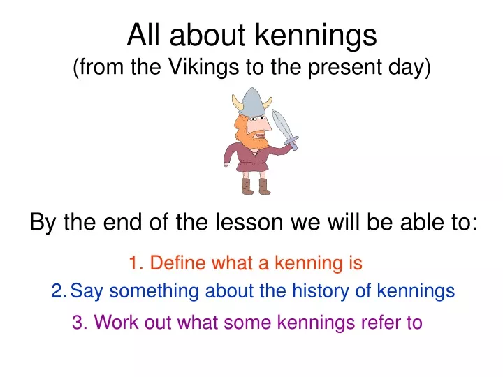 all about kennings
