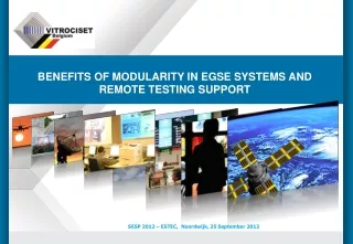 BENEFITS OF MODULARITY IN EGSE SYSTEMS AND REMOTE TESTING SUPPORT