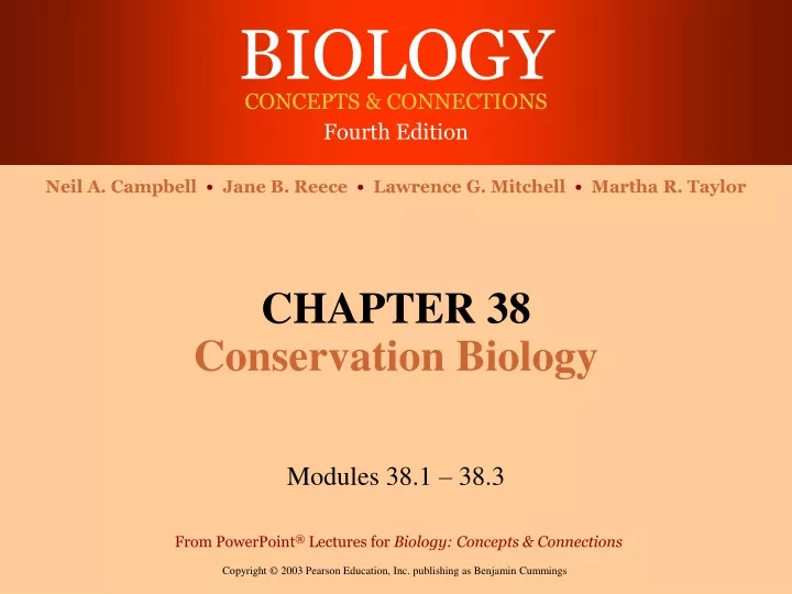 chapter 38 conservation biology