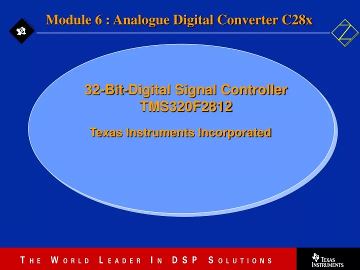 module 6 analogue digital converter c28x