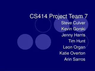CS414 Project Team 7