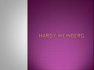 HARDY WEINBERG