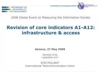 2008 Global Event on Measuring the Information Society