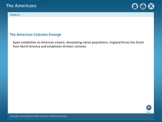 The American Colonies Emerge