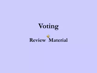 Voting  Review  Material