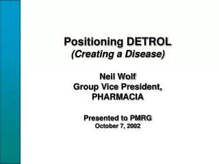 Detrol Commercial