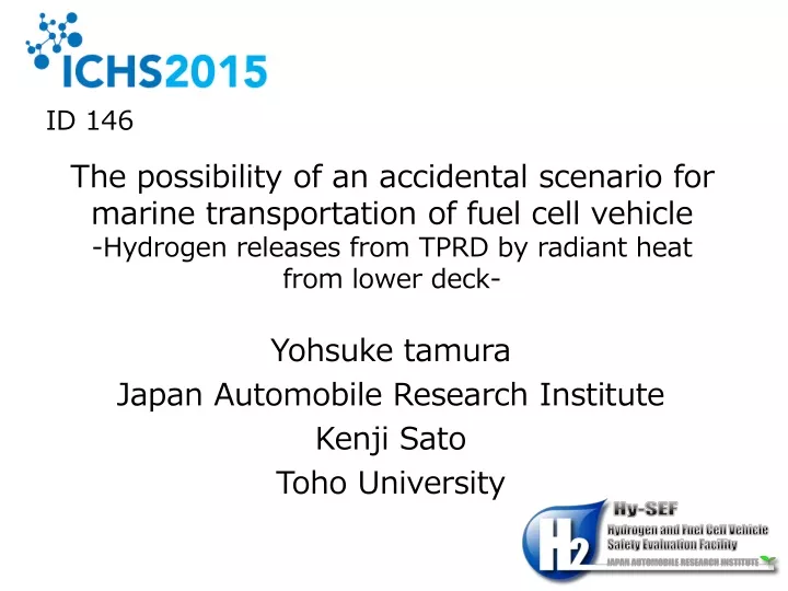 yohsuke tamura japan automobile research institute kenji sato toho university