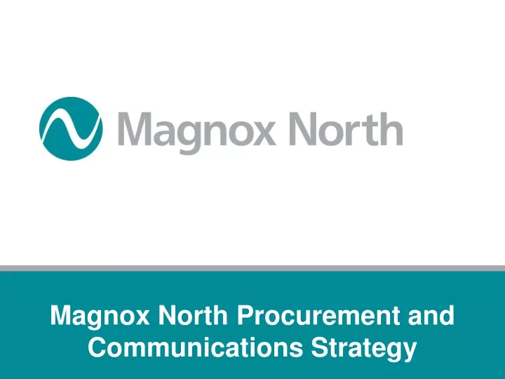 magnox north procurement and communications