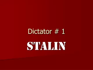 Dictator # 1