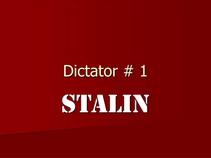 dictator 1