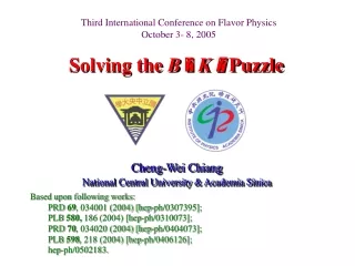 Solving the  B   K    Puzzle