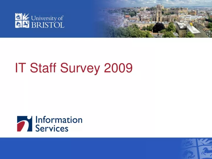 it staff survey 2009