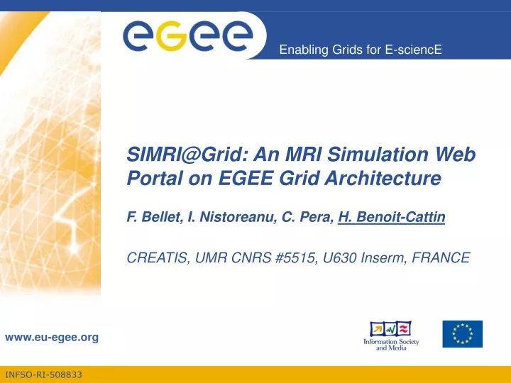 simri@grid an mri simulation web portal on egee grid architecture