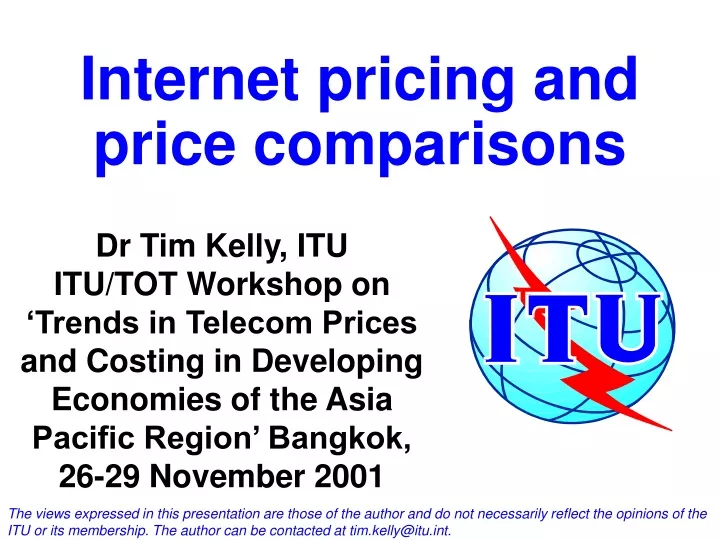 internet pricing and price comparisons