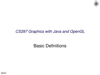 CS297 Graphics with Java and OpenGL