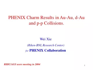 PHENIX Charm Results in Au-Au, d-Au and p-p Collisions.
