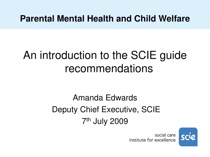 parental mental health and child welfare