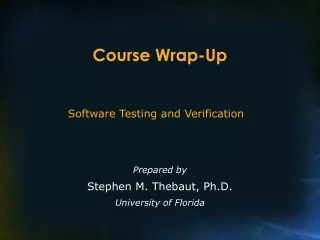 Course Wrap-Up