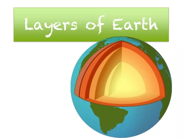 layers of earth