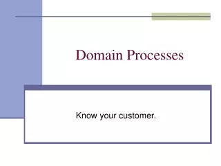 Domain Processes