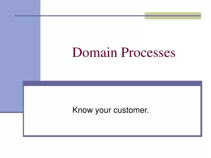 domain processes