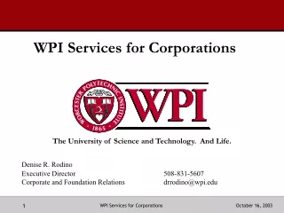 WPI Services for Corporations