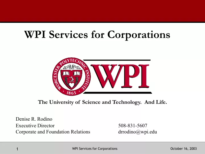 wpi services for corporations