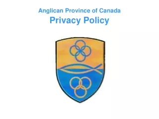 Anglican Province of Canada Privacy Policy