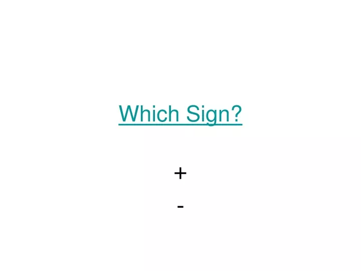which sign