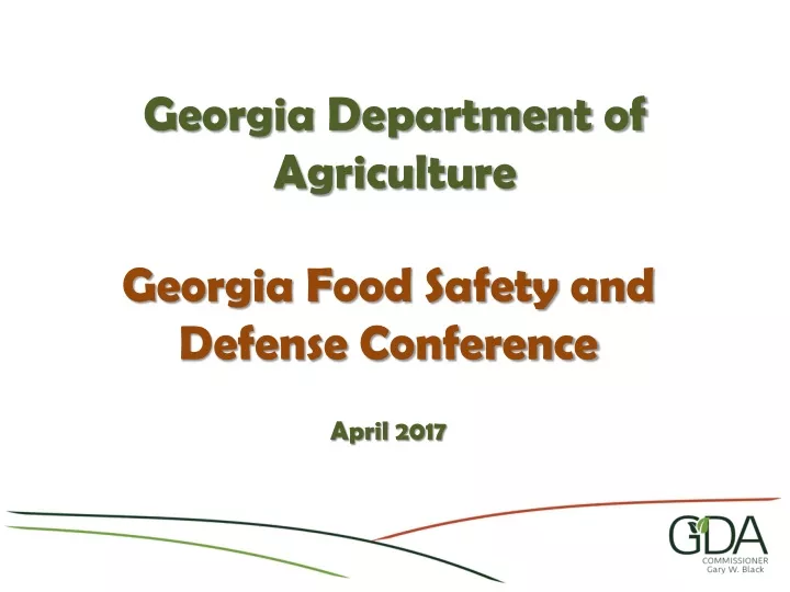 georgia department of agriculture
