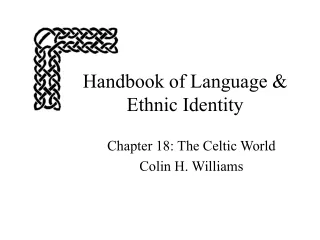 Handbook of Language &amp; Ethnic Identity
